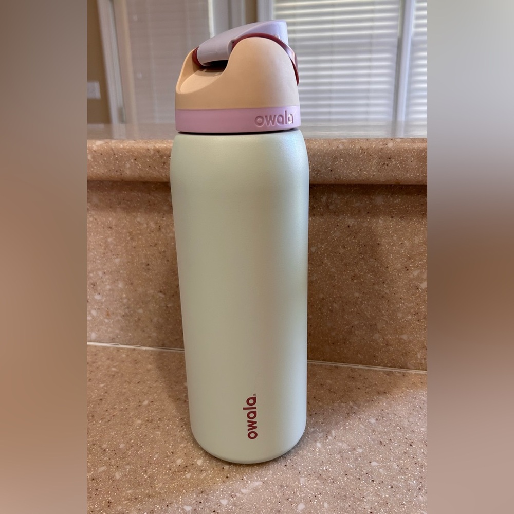 Owala Mint and Pink Water Bottle- 40 oz